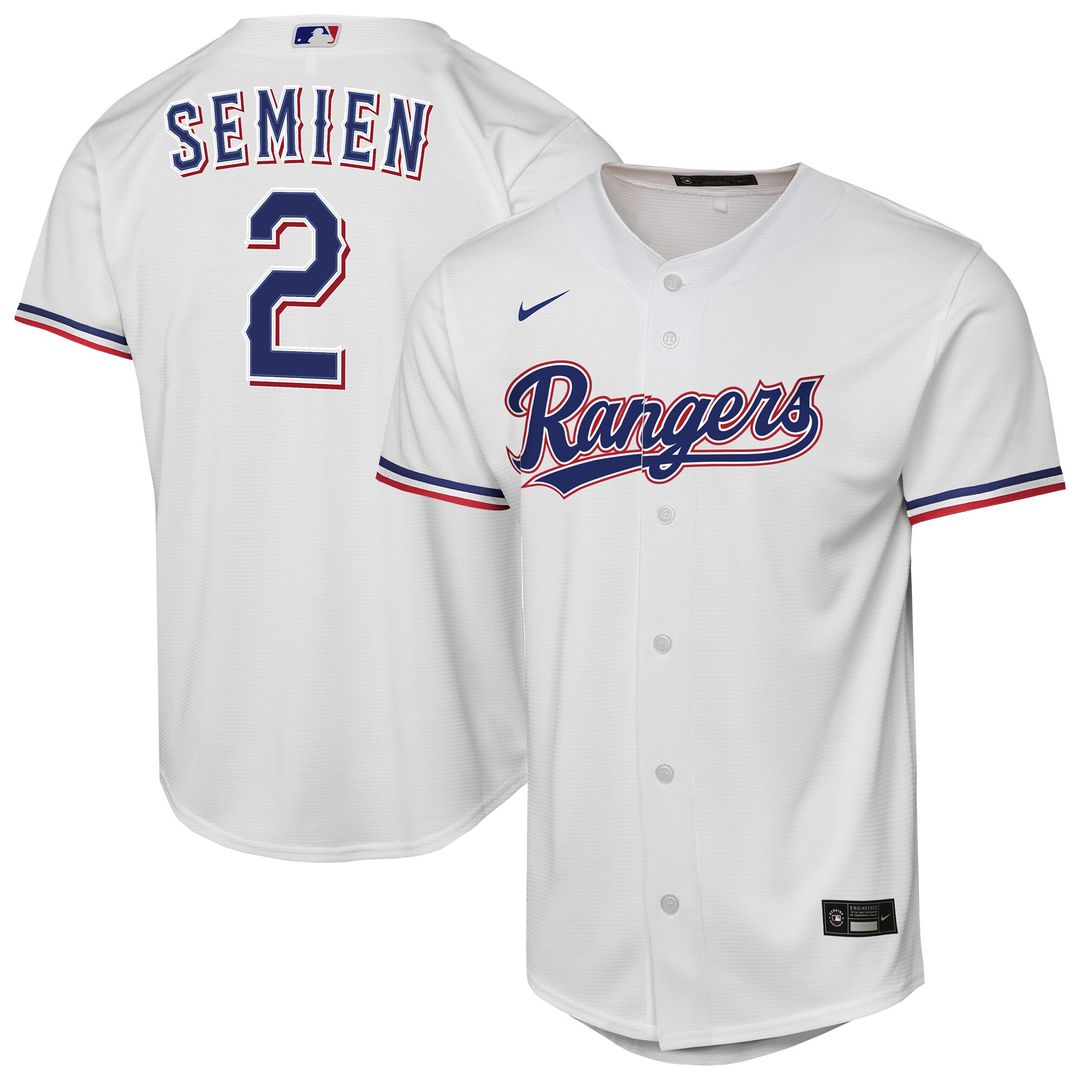 Texas Rangers Marcus Semien Nike Youth Home Replica Jersey - White
