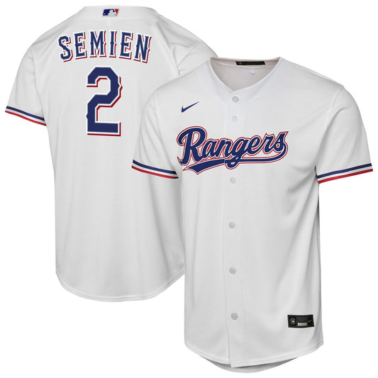 Texas Rangers Marcus Semien Nike Youth Home Replica Jersey - White