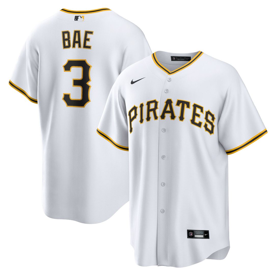 Pittsburgh Pirates Ji - Hwan Bae Nike Replica Jersey - White