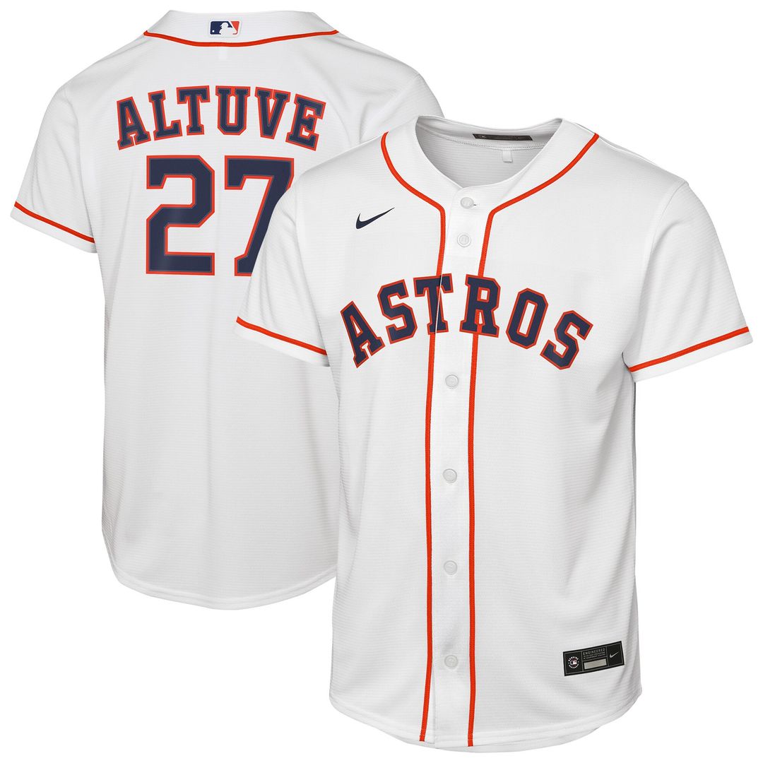 Houston Astros Jose Altuve Nike Youth Home Replica Jersey - White