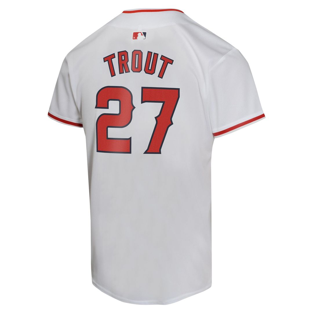 Los Angeles Angels Mike Trout Nike Youth Home Game Jersey - White