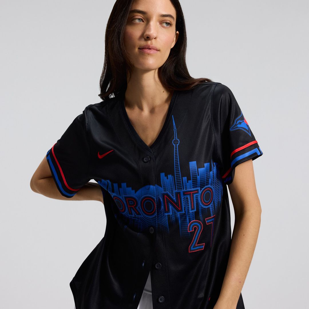 Toronto Blue Jays Vladimir Guerrero Jr. Nike Women's 2024 City Connect Limited Jersey - Navy