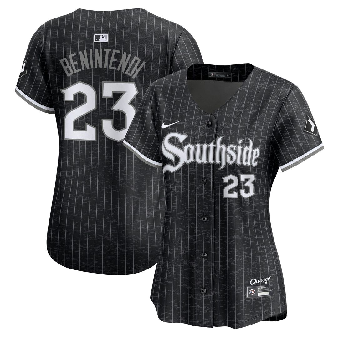 Chicago White Sox Andrew Benintendi Nike Women's City Connect Limited Jersey - Black