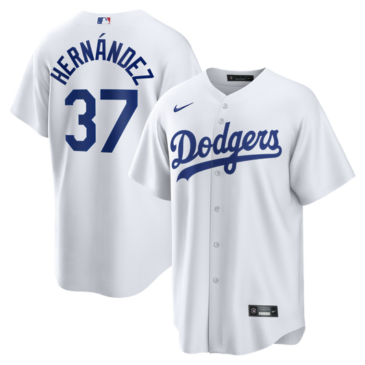 Los Angeles Dodgers Teoscar Hernández Nike Home Replica Jersey - White