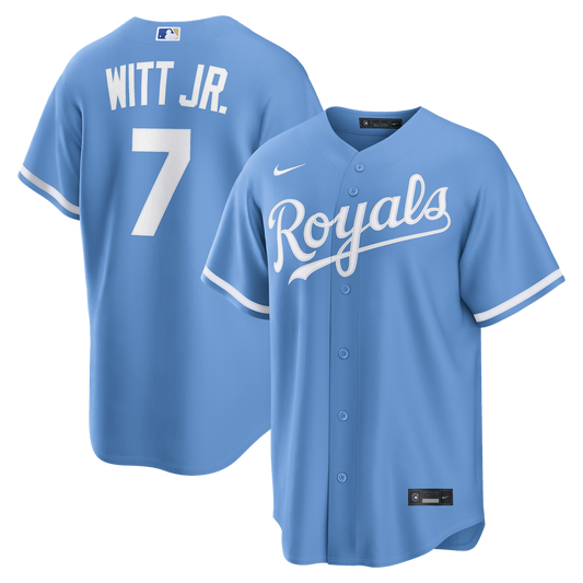 Kansas City Royals Bobby Witt Jr. Nike Alternate Replica Jersey - Light Blue