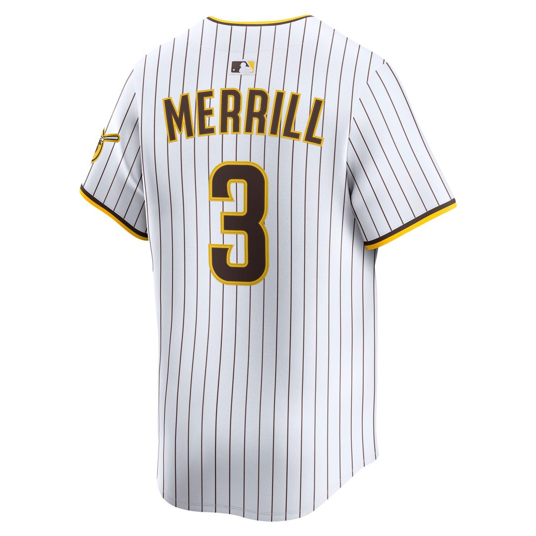 San Diego Padres Jackson Merrill Nike Home Limited Jersey - White