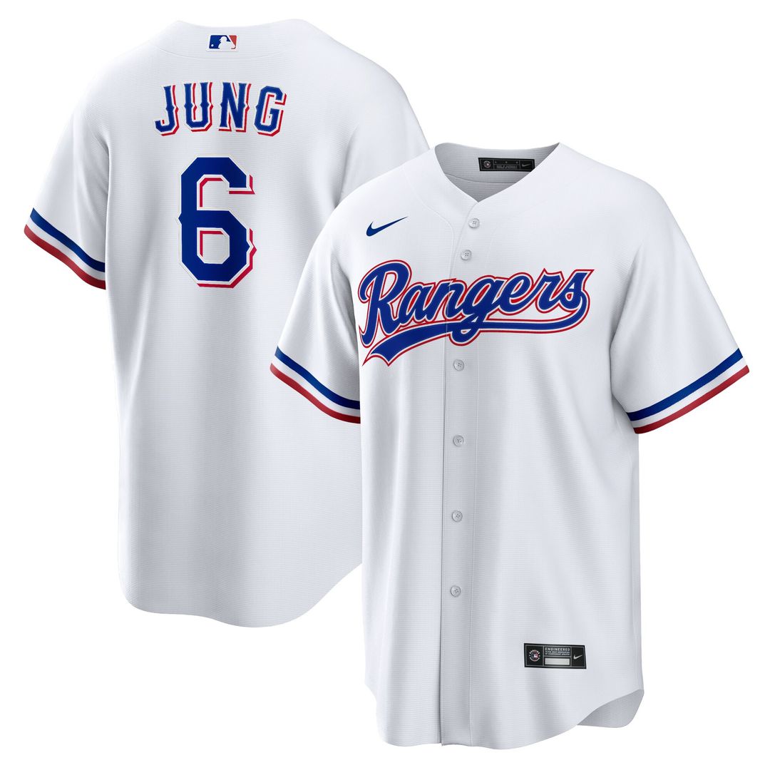 Texas Rangers Josh Jung Nike Replica Jersey - White