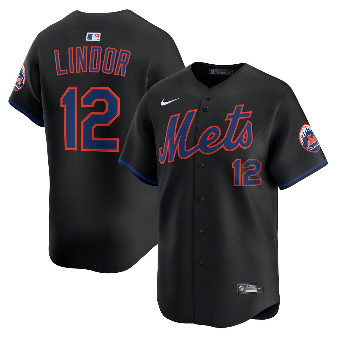New York Mets Francisco Lindor Nike Road Limited Jersey - Gray