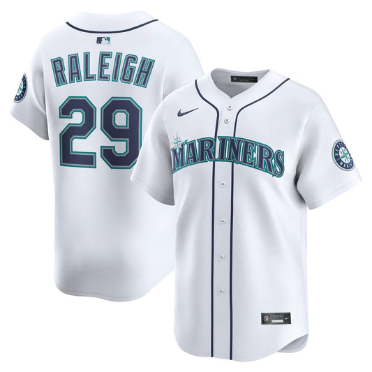 Seattle Mariners Cal Raleigh Nike Home Limited Jersey - White