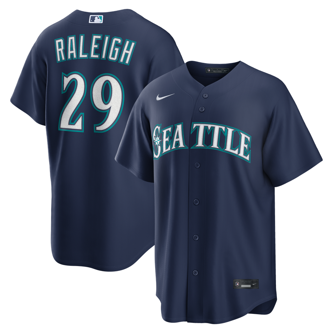 Seattle Mariners Cal Raleigh Nike Home Replica Jersey - White