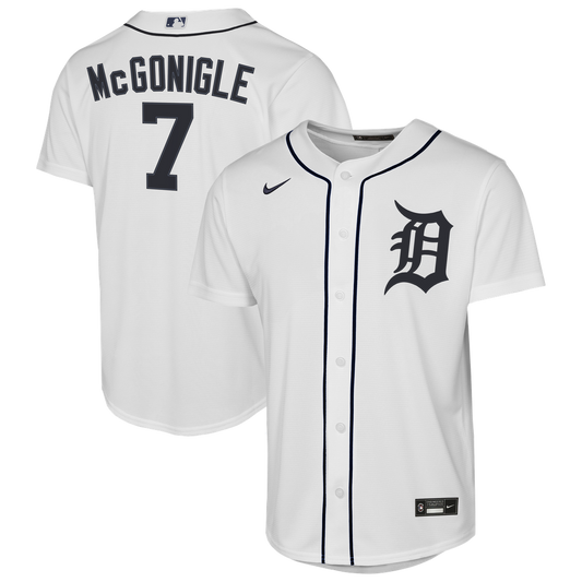 Detroit Tigers Kevin McGonigle Nike Youth Home Replica Jersey - White