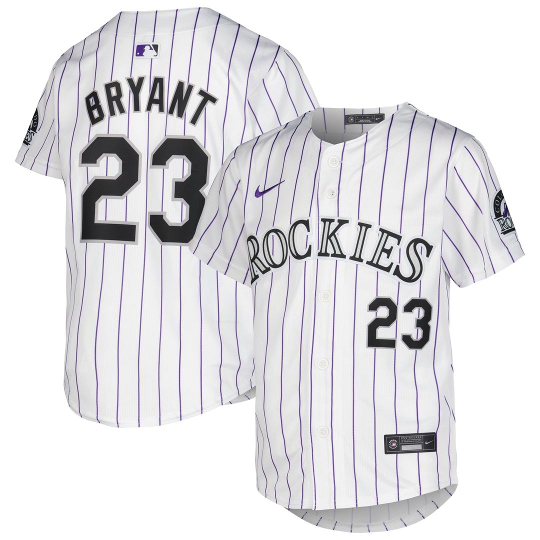 Colorado Rockies Kris Bryant Nike Youth Alternate Limited Jersey - Purple
