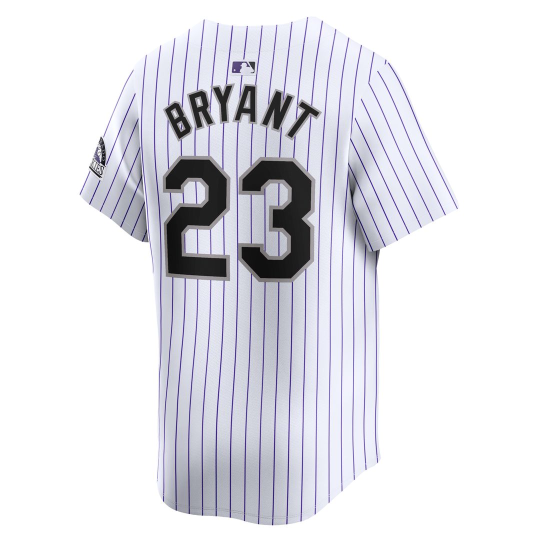 Colorado Rockies Kris Bryant Nike Home Limited Jersey - White