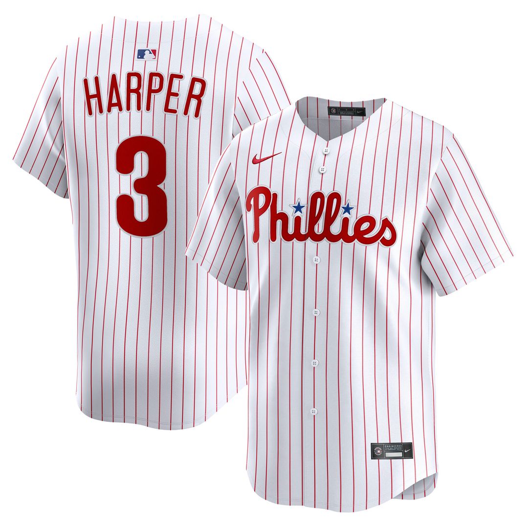 Philadelphia Phillies Bryce Harper Nike Road Limited Jersey - Gray