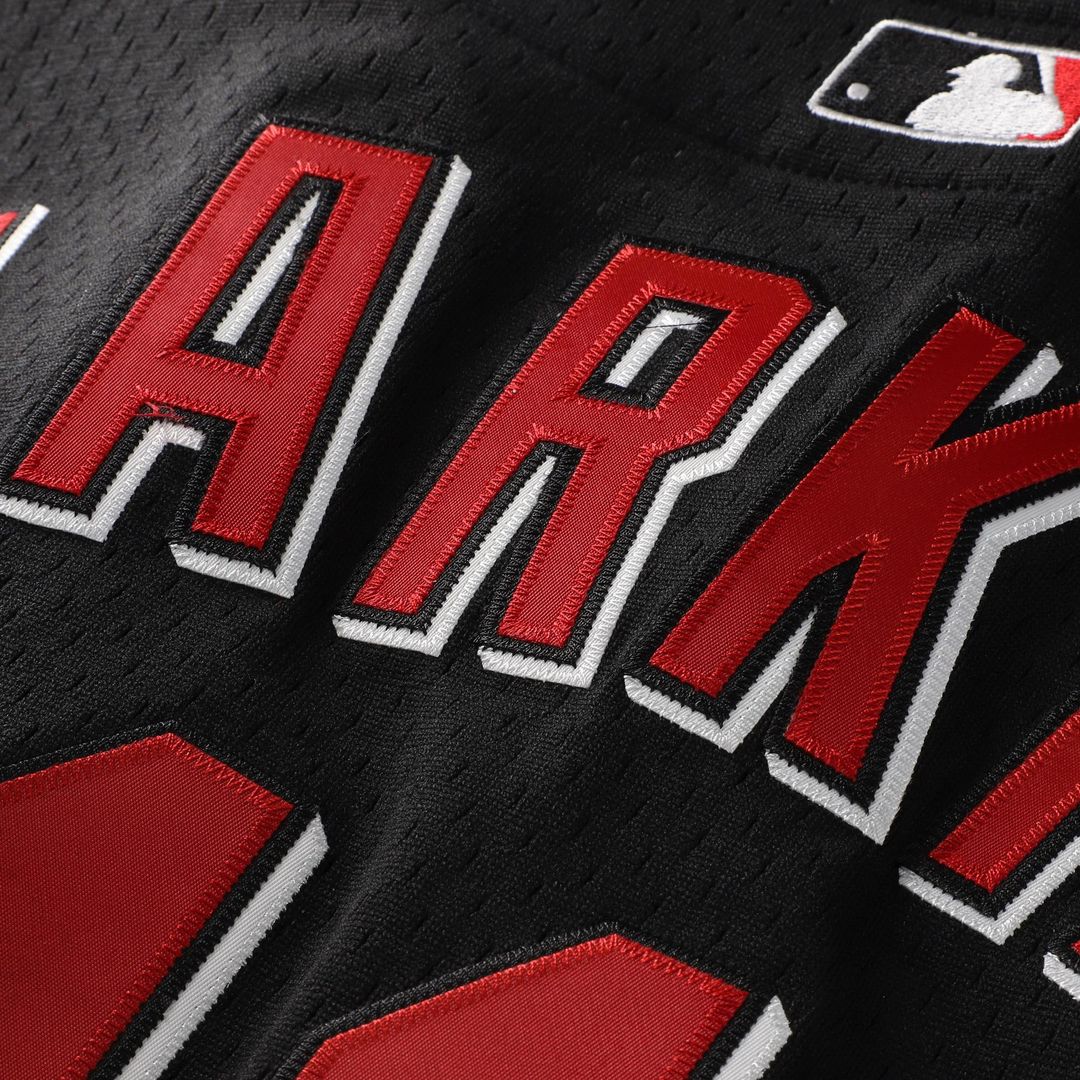 Cincinnati Reds Barry Larkin Mitchell & Ness Cooperstown Mesh Batting Practice Button-Up Jersey - Black