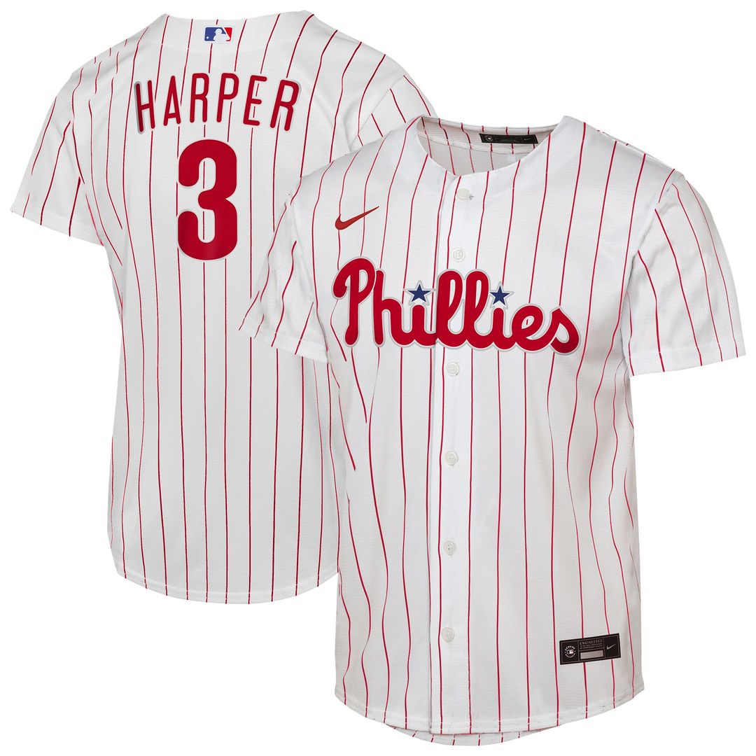 Philadelphia Phillies Bryce Harper Nike Youth Home Replica Jersey - White