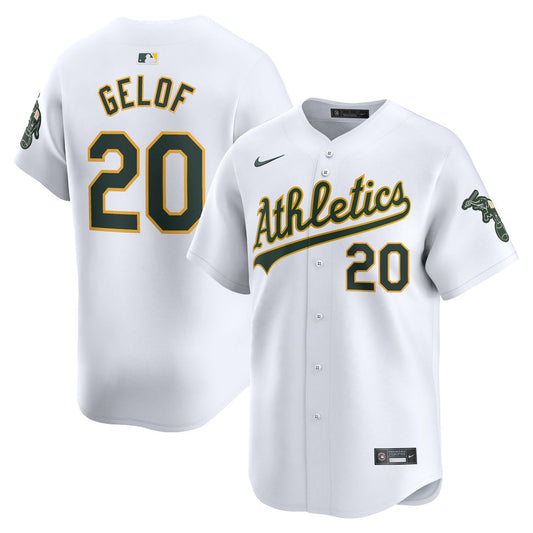 Athletics Zack Gelof Nike Home Limited Jersey - White