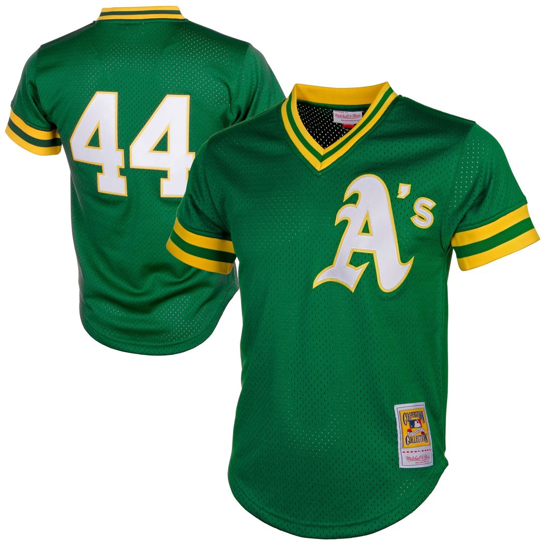 Athletics Reggie Jackson Mitchell & Ness Authentic Batting Practice Jersey - Green