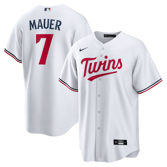 Minnesota Twins Joe Mauer Nike Home Retired Replica Jersey - White