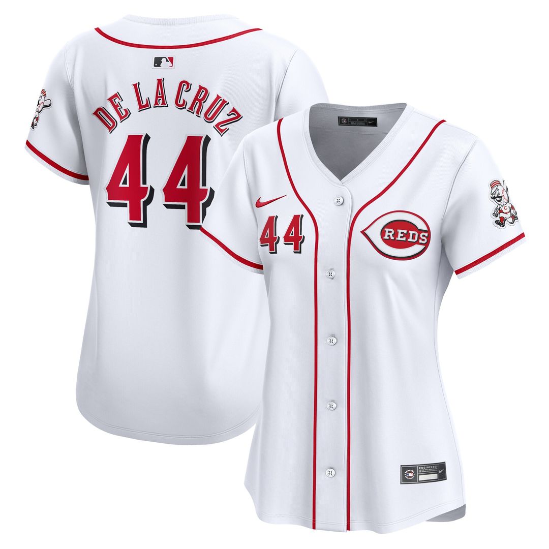 Cincinnati Reds Elly De La Cruz Nike Women's Home Limited Jersey - White