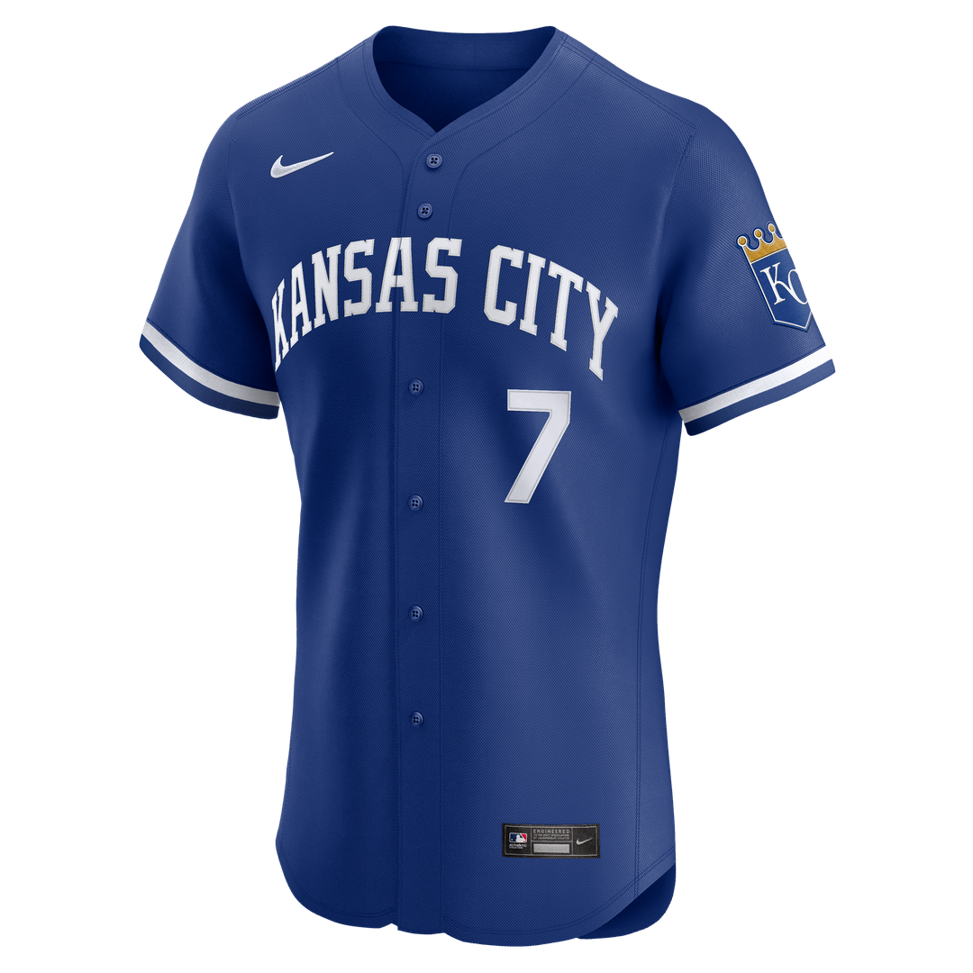 Kansas City Royals Bobby Witt Jr. Nike Alternate 2 Elite Jersey - Royal