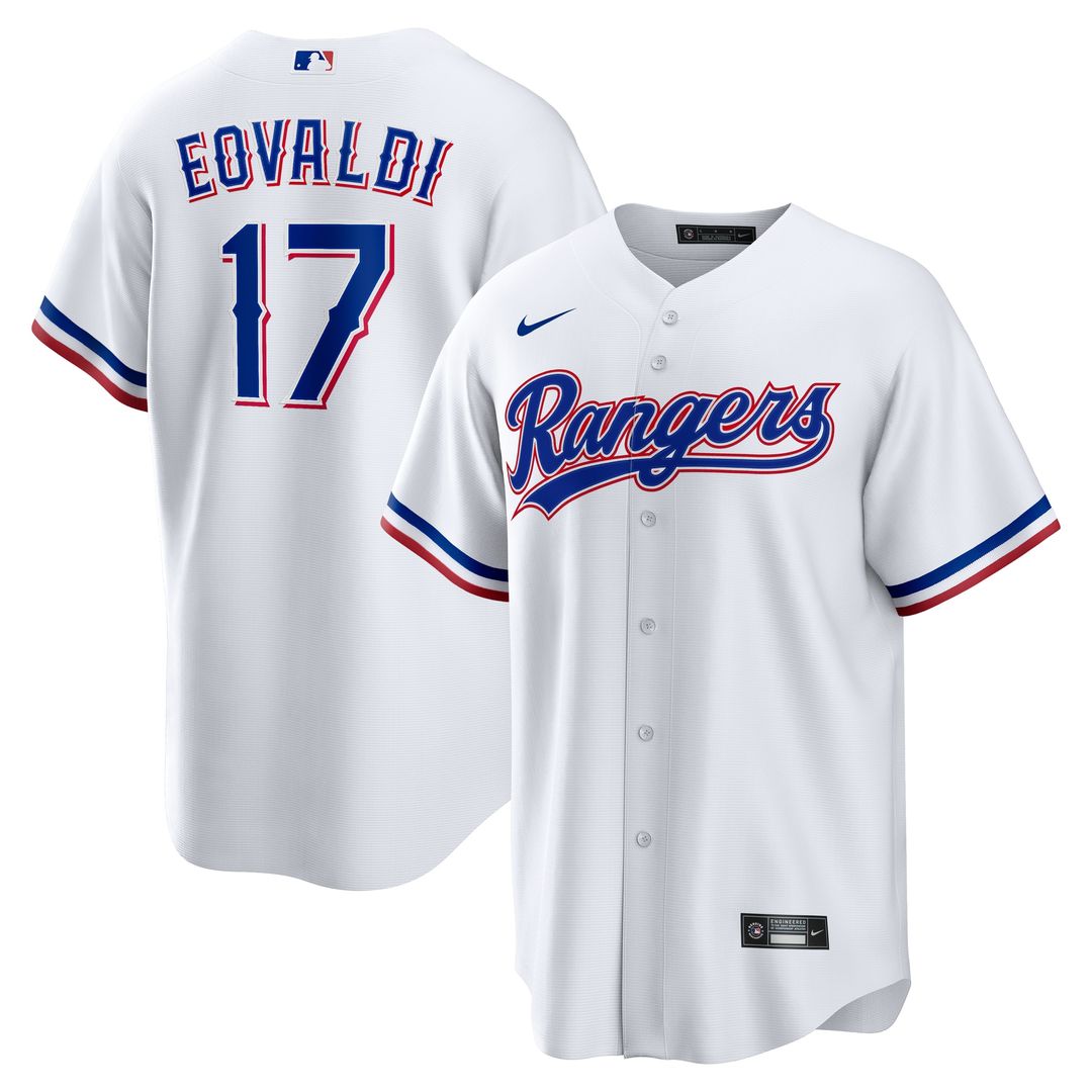 Texas Rangers Nathan Eovaldi Nike Home Replica Jersey - White