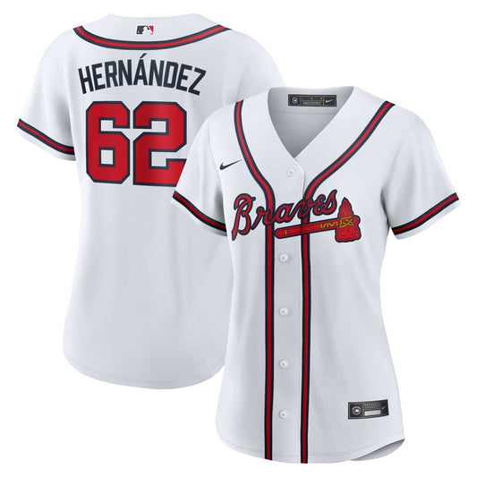 Atlanta Braves Daysbel Hernandez Nike Women's Home Replica Jersey - White