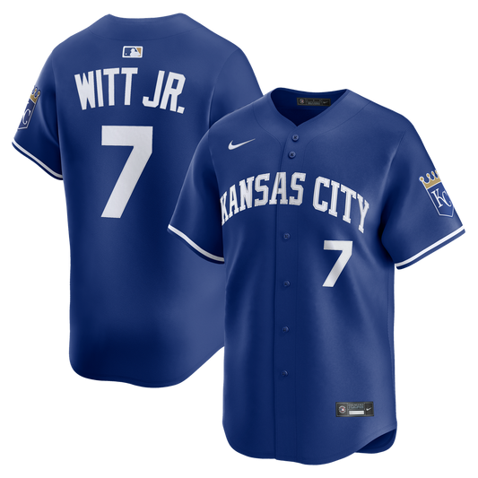 Kansas City Royals Bobby Witt Jr. Nike Alternate 2 Limited Jersey - Royal