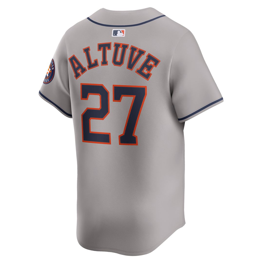 Houston Astros Jose Altuve Nike Road Limited Jersey - Gray