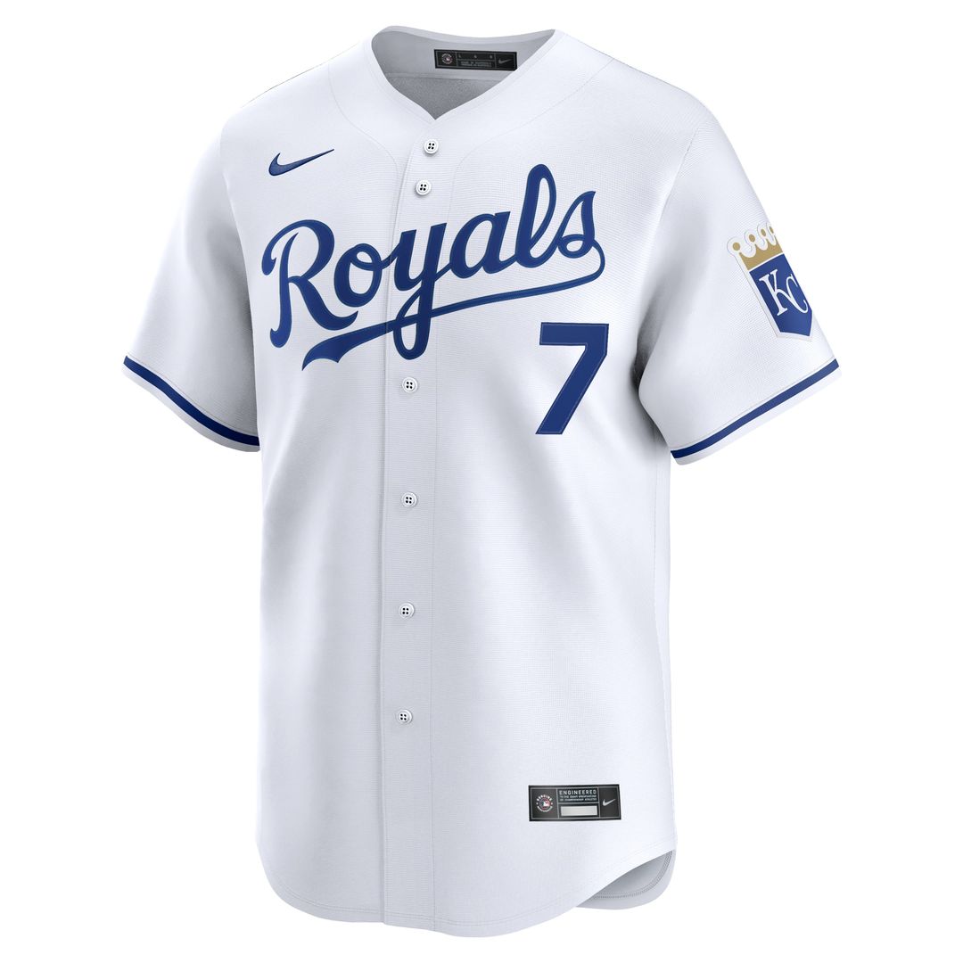 Kansas City Royals Bobby Witt Jr. Nike Home Limited Jersey - White