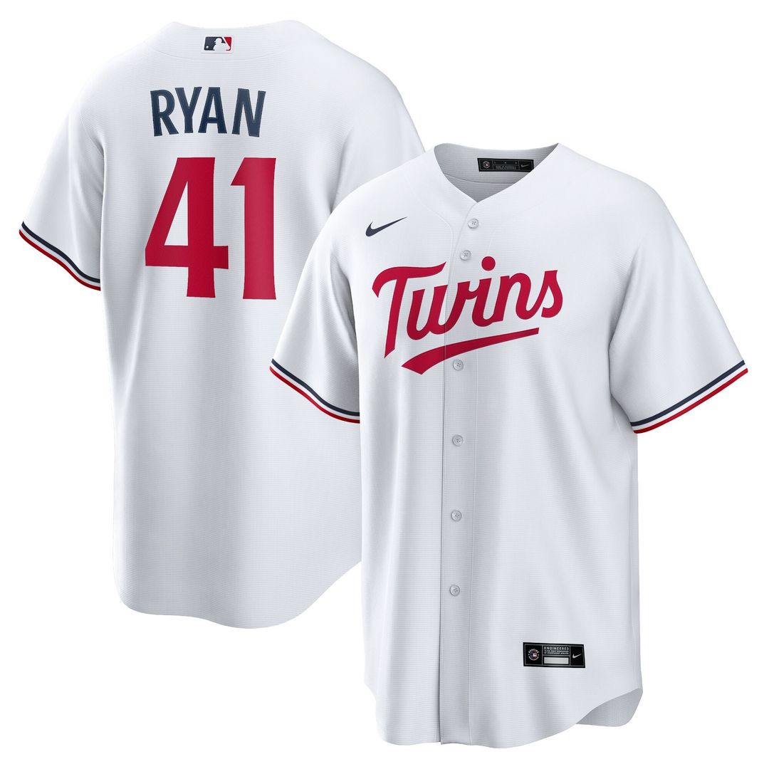 Minnesota Twins Joe Ryan Nike Home Replica Jersey - White