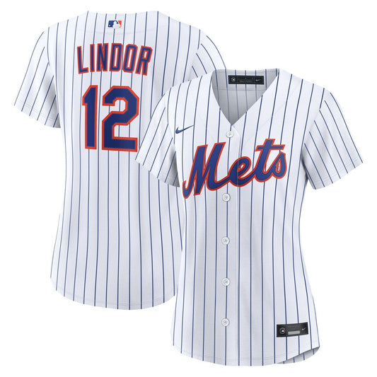 New York Mets Francisco Lindor Nike Women's Home Replica Jersey - White