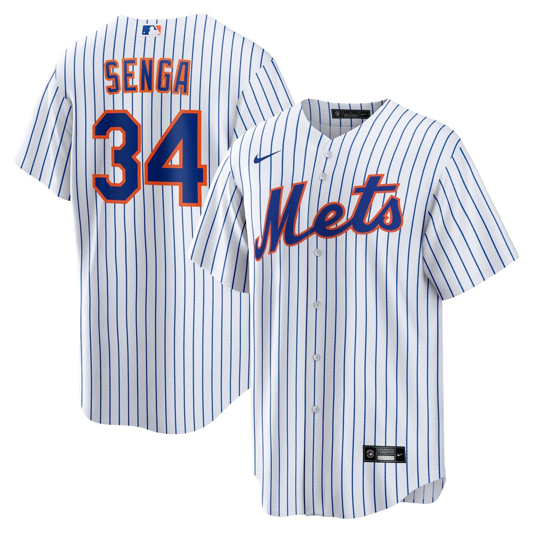 New York Mets Kodai Senga Nike Home Replica Jersey - White/Royal