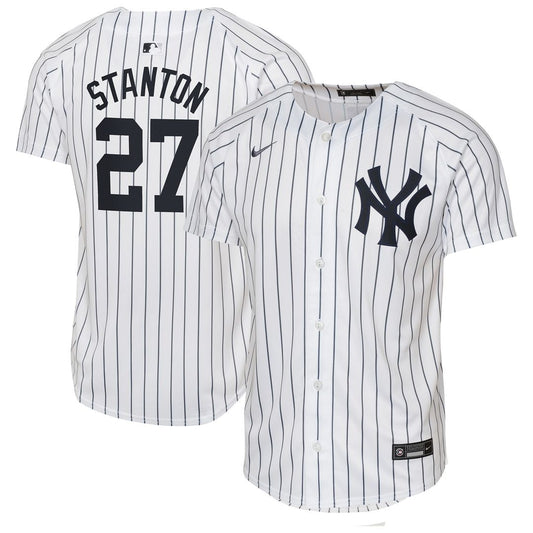 New York Yankees Giancarlo Stanton Nike Youth Home Limited Jersey - White