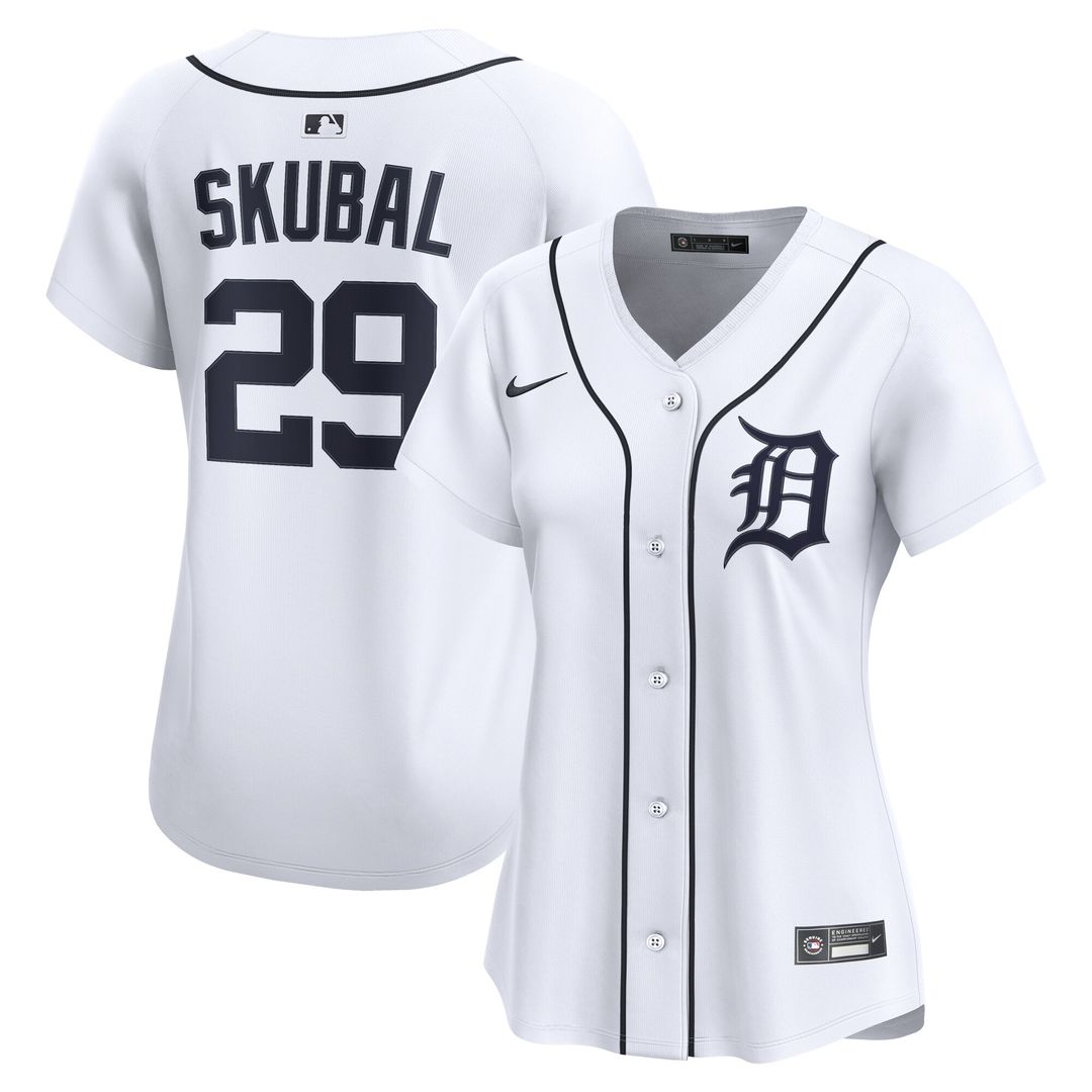 Detroit Tigers Tarik Skubal Nike Women's Home Limited Jersey - White