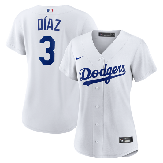 Los Angeles Dodgers Edwin Díaz Nike Women's Home Replica Jersey - White