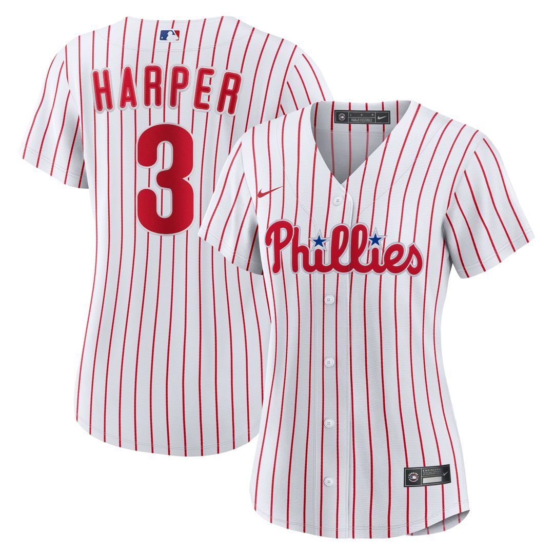 Philadelphia Phillies Bryce Harper Nike Women's Home Replica Jersey - White