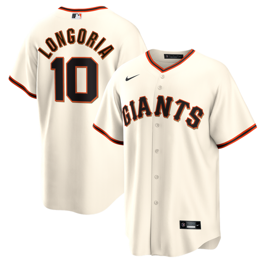 San Francisco Giants Evan Longoria Nike Home Retired Replica Jersey - Cream