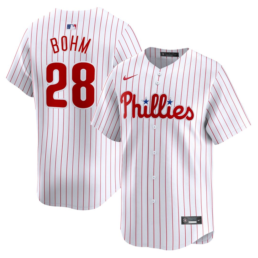 Philadelphia Phillies Alec Bohm Nike Home Limited Jersey - White