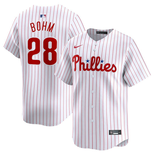 Philadelphia Phillies Alec Bohm Nike Home Limited Jersey - White