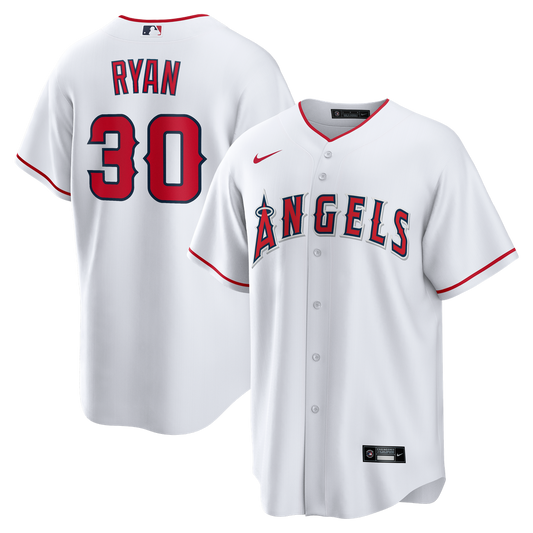 Los Angeles Angels Nolan Ryan Nike Home Retired Replica Jersey - White