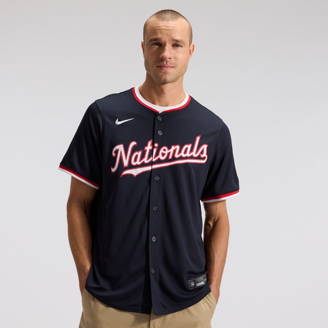 Washington Nationals James Wood Nike Alternate Limited Jersey - Navy