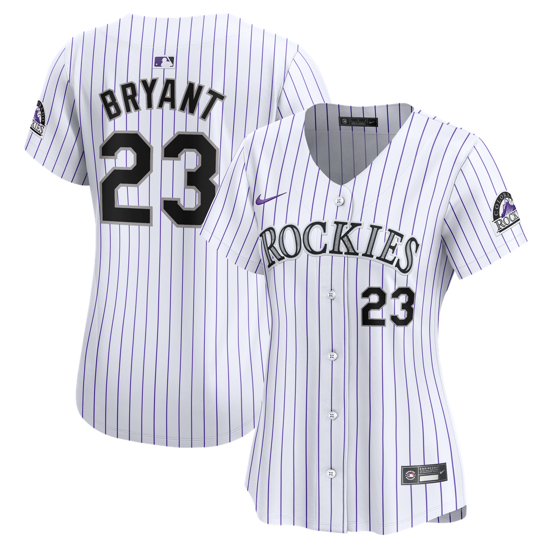 Colorado Rockies Kris Bryant Nike Women's Home Limited Jersey - White