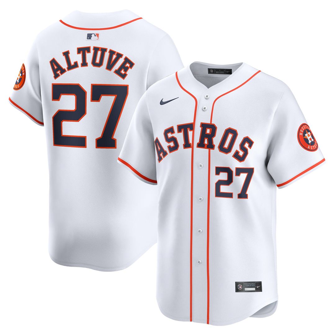 Houston Astros Jose Altuve Nike Youth Home Limited Jersey - White