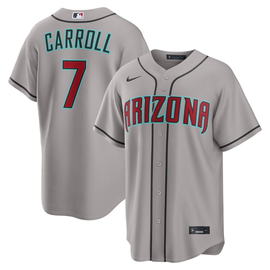 Arizona Diamondbacks Corbin Carroll Nike Alternate Replica Jersey - Black