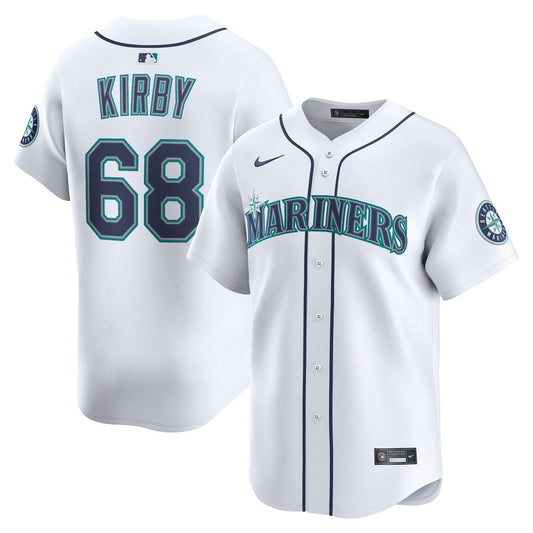 Seattle Mariners George Kirby Nike Home Limited Jersey - White