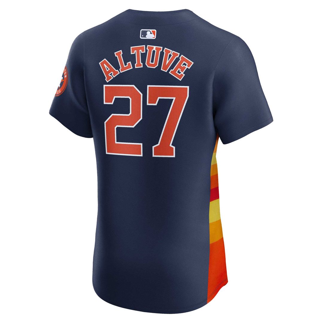 Houston Astros Jose Altuve Nike Alternate Elite Jersey - Navy