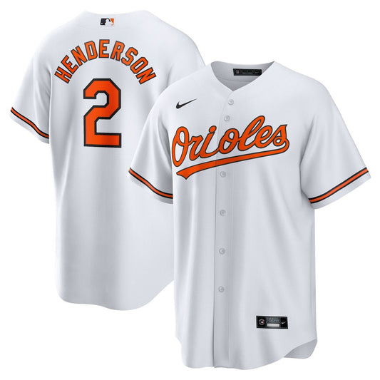 Baltimore Orioles Gunnar Henderson Nike Home Replica Jersey - White