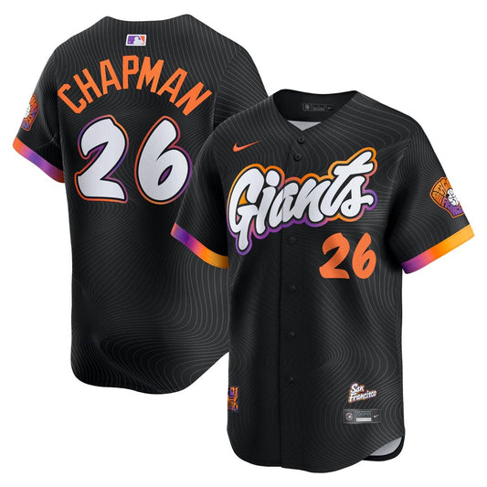 San Francisco Giants Matt Chapman Nike 2025 City Connect Limited Jersey - Anthracite