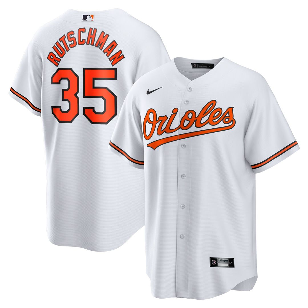 Baltimore Orioles Adley Rutschman Nike Replica Jersey - White